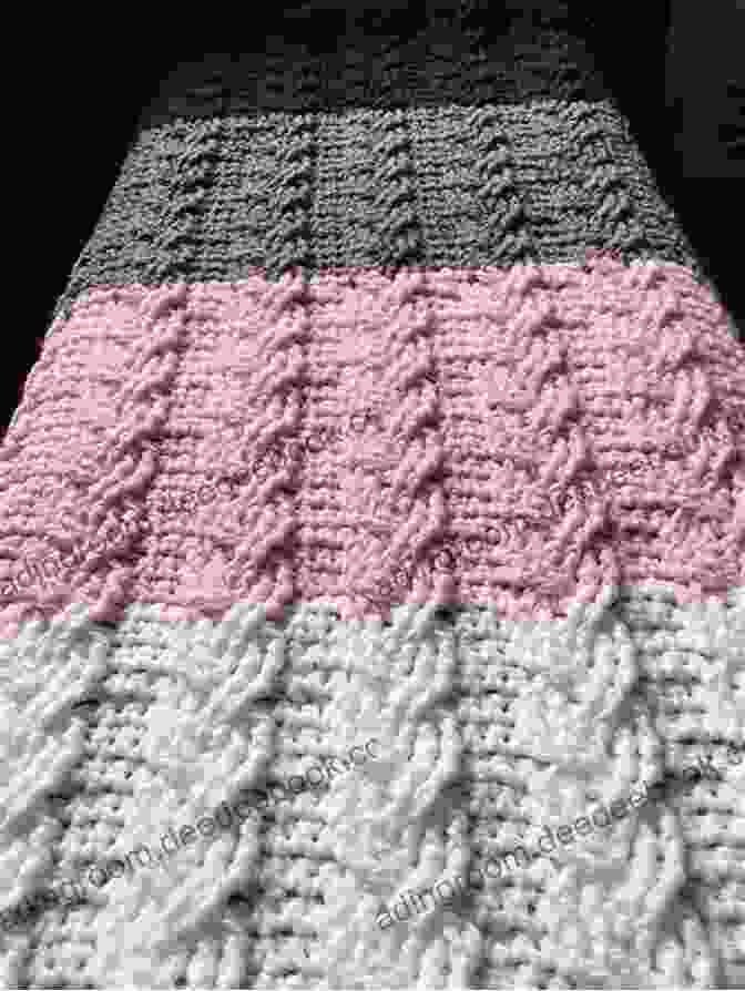 A Garter Stitch Blanket With A Striking Cable Pattern Garter Stitch Revival: 20 Creative Knitting Patterns Featuring The Simplest Stitch