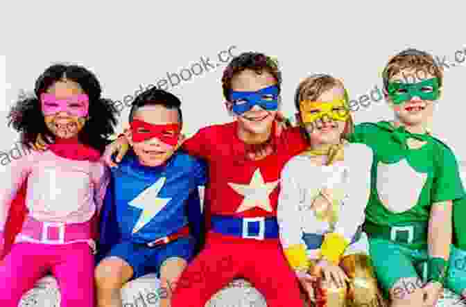 A Group Of Young Children Dress Up As Superheroes, Their Faces Filled With Joy And Determination. Bedtime For Superheroes Katherine Locke