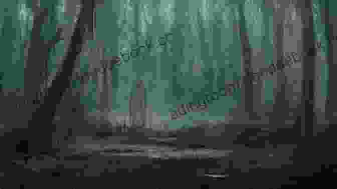 A Large, Shadowy Figure Standing Amidst Towering Pine Trees In An Eerie Forest, With Glowing Eyes And A Menacing Posture. The Bigwoof Conspiracy (Sticky Pines)