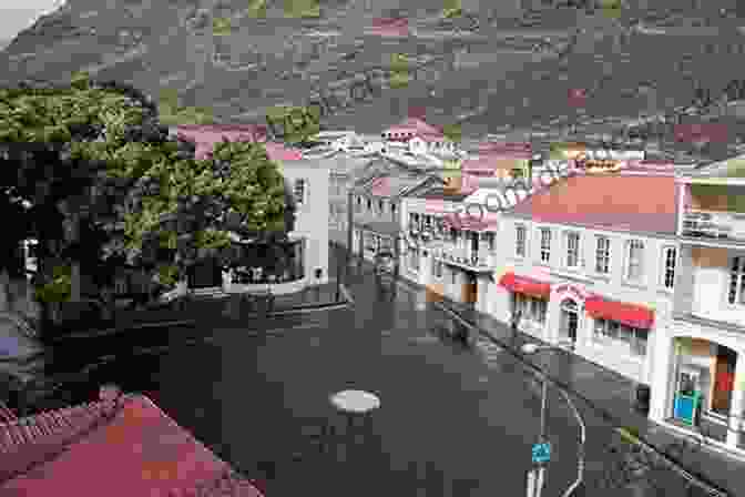 A Panoramic View Of Jamestown, The Capital Of St. Helena, With Its Colorful Buildings And Historic Fortifications. Remote: A Story Of St Helena