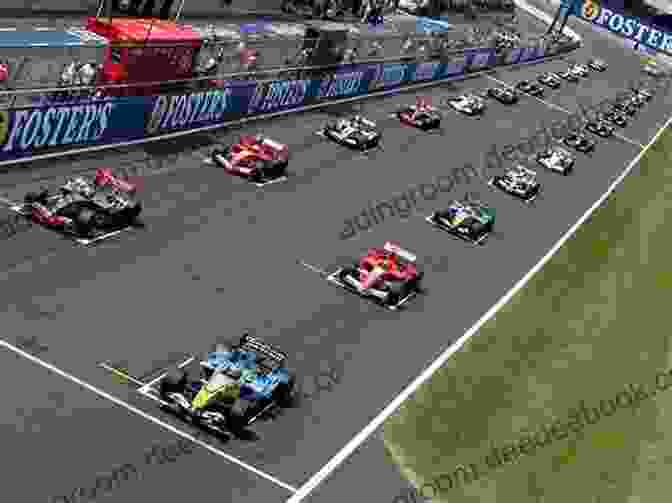 A Photograph Of Several Classic Racing Cars Lined Up On A Track, Ready To Start A Race Hunter And The Fast Car Trophy Race