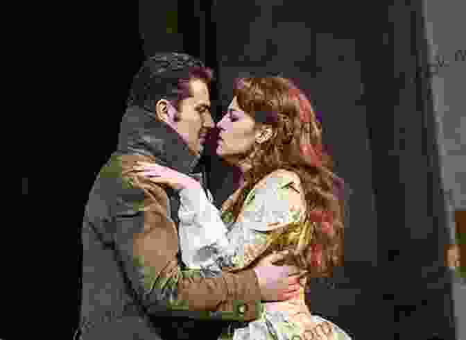 A Scene From Verdi's Opera La Traviata, Depicting Violetta And Alfredo In A Passionate Embrace The Operas Of Giuseppe Verdi