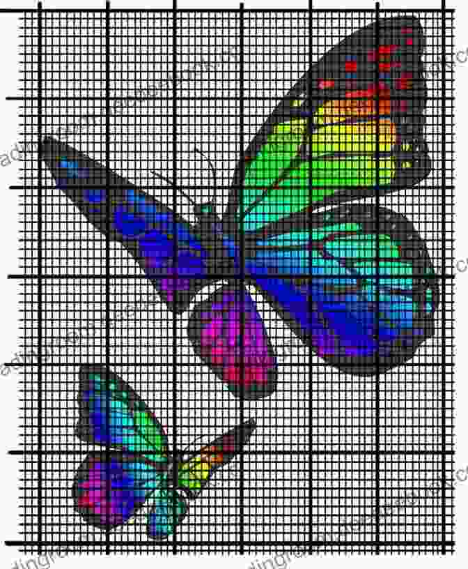 Abstract Butterfly Cross Stitch Pattern With Geometric Shapes And Bold Colors Butterfly 4 Cross Stitch Pattern Just Pictures