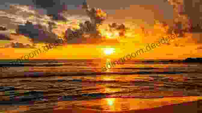 Breathtaking Sunset Over Bloombay Shores, Casting A Warm Glow On The Beach And Ocean Bloombay Sunsets (Bloombay Shores 5)