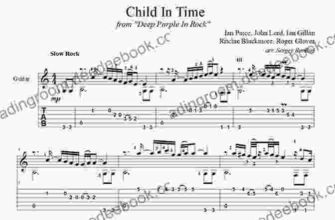 Child In Time Chords, Lyrics, And Basic Guitar Tab Top Hits Really Easy Guitar Songbook: 22 Songs With Chords Lyrics Basic Tab