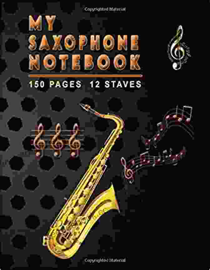 Convenient Size Music Saxophone Notebook Blank Sheet Music For Saxophone Practical Saxophone Tablature Staff 120 Pages 6x9 Inches Notebook Paper (Rose Cover) (Music Notebook 2)