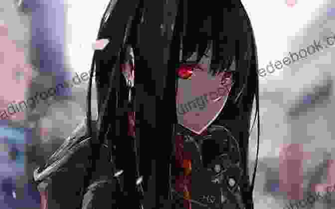 Elle Klass, A Young Girl With Long Black Hair, Red Eyes, And A Determined Expression, Dressed In A Ragged School Uniform. Retribution (Zombie Girl 3) Elle Klass