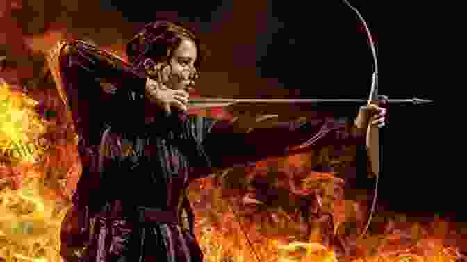 Katniss Everdeen With A Bow And Arrow. Jennifer Lawrence: The Hunger Games Girl On Fire (Pop Culture Bios)