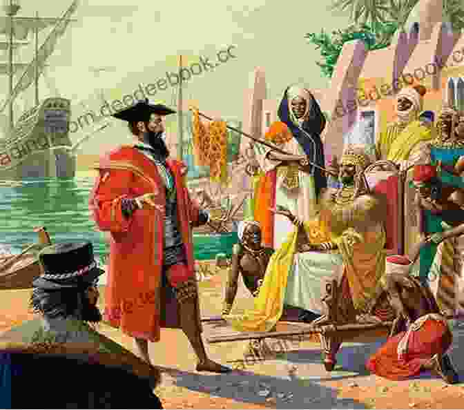 Portuguese Explorers Arriving On The Coast Of West Africa In The 15th Century In The Land Of Magic Soldiers: A Story Of White And Black In West Africa