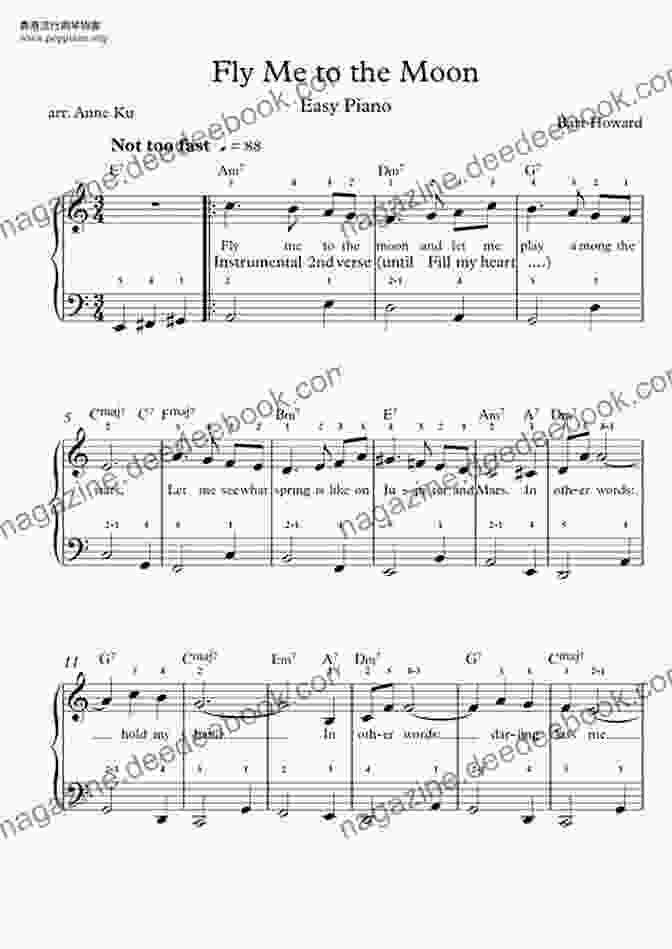 Sheet Music For Fly Me To The Moon First 50 Songs You Should Play On Vibraphone: A Must Have Collection Of Well Known Songs Arranged For Vibraphone