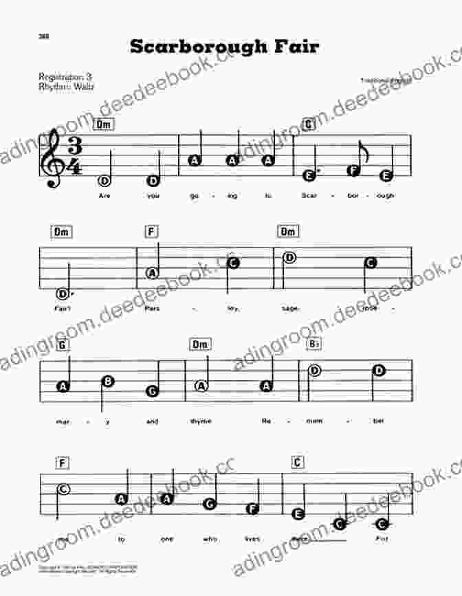 Sheet Music For Scarborough Fair First 50 Songs You Should Play On Vibraphone: A Must Have Collection Of Well Known Songs Arranged For Vibraphone