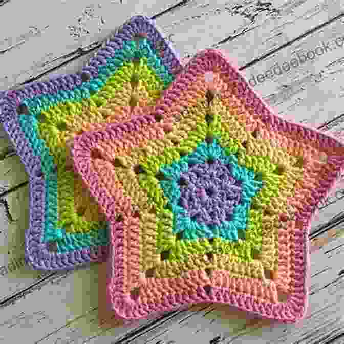 Star Granny Square Desirable Crochet Motifs : A Collection Of 71 Simple Vintage Crochet Granny Squares Hexagons Triangle Motifs