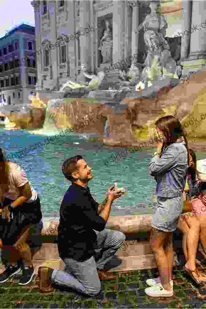 The Couple Kisses Passionately In Front Of The Trevi Fountain In Rome, Italy Looking For Catarina: A Love Story From Santiago De Chile To Florence Italy