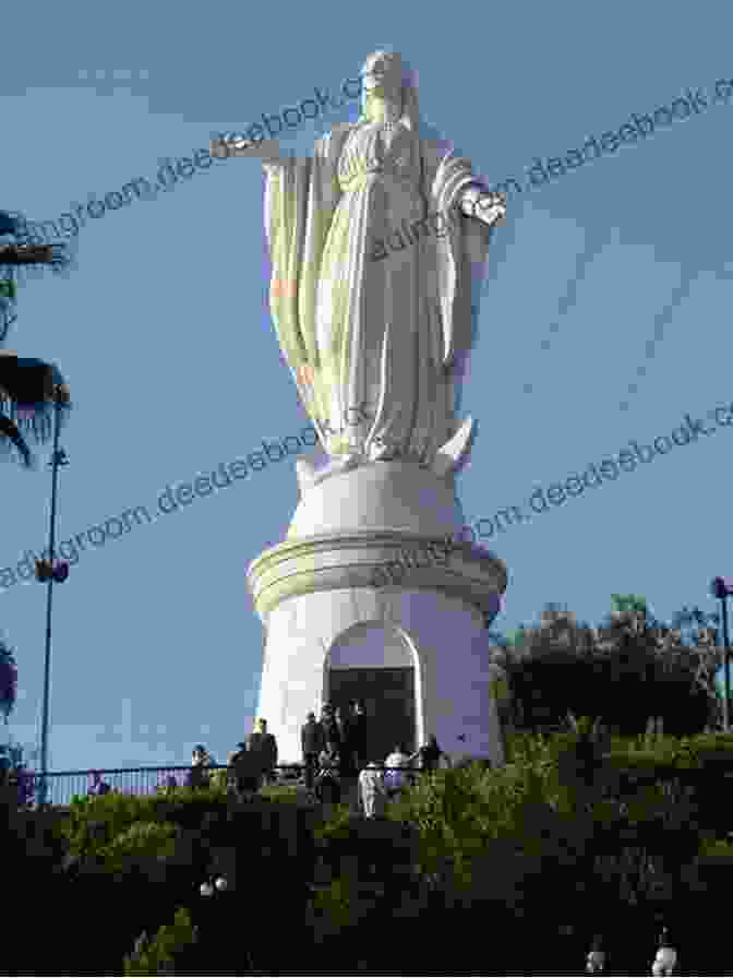 The Couple Poses For A Photo In Front Of The Monumento A La Virgen Del Cerro San Cristóbal, Santiago, Chile Looking For Catarina: A Love Story From Santiago De Chile To Florence Italy