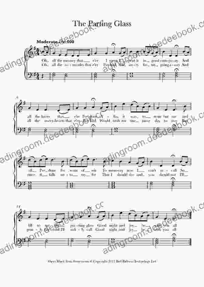 The Parting Glass Sheet Music Top Requested Irish Sheet Music: 21 Popular And Traditional Favorites For Piano/Vocal/Guitar (Piano/Vocal/Guitar) (Top Requested Sheet Music)