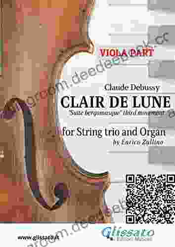 Viola Part: Clair De Lune For String Trio And Organ: Suite Bergamasque Third Movement